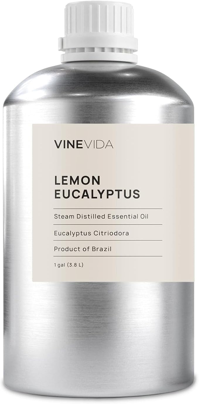 VINEVIDA Lemon Eucalyptus Essential Oil - Gallon Lemon Eucalyptus Oil Undiluted - Bulk Gallon Essential Oil for Soap Making
