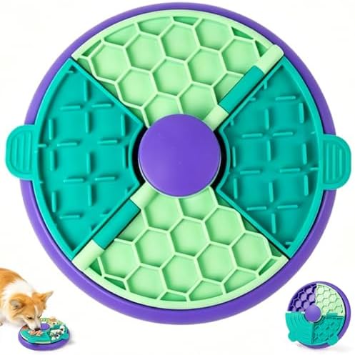 3-in-1 Slow Feeder Interactive Puzzle Toy Lick Mat-Calming