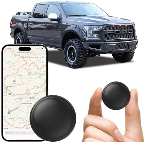 Real Time Location GPS Tracker Device for Car and Vehicles | No Subscription, No Monthly Fee, for Android and iPhone, Long Battery Life, Mini Hidden Magnetic, Tracking Kids Elderly Pet