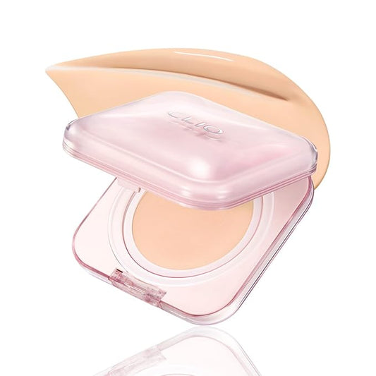 CLIO Kill Cover Mesh Glow Essential Cushion Foundation, Buildable Ultra-Fit Coverage with Glow Finish, Long-Lasting Hydration, Flawless Natural Cover for Radiant Skin, Korean Foundation (23N GINGER)