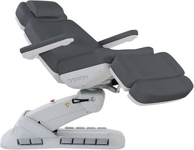 Massage Tools - Professional Spa and Facial Chair with 240° Rotation, LED Lighting, Memory Settings, and Adjustable Headrest - Premium Service Bed and Spa Chair for Salon and Facials - Black