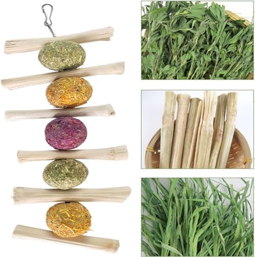 28 PCS Natural Chew Toys for Small Animals Teeth Grinding
