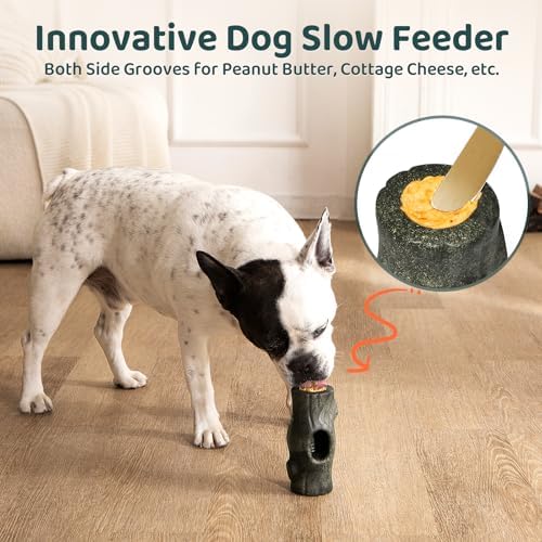 MENGJINGO Interactive Dog Toys for Aggressive Chewers, Long-Lasting Frozen Dogs Treat Holder to Keep Them Busy, Indestructible Dog Enrichment Toys - Reduce Anxiety, Safe for Large/Medium Breed