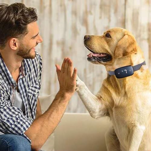 Dog Bark Collar - Automatic Anti Bark Training Device with Beep, Vibration, and Shock Modes, 7 Sensitivity Levels, IPX6 Rainproof, USB Rechargeable, for Small Medium Large Dogs