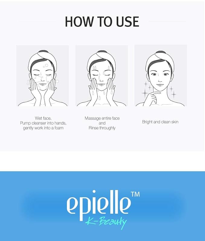 Epielle Baking Soda Pore Cleanser | Oil-Free, Gentle Daily Use | Cleanse & Exfoliate Pores for Oily & Combination Skin | 6.77 FL OZ | 1 Pack | Korean Skincare