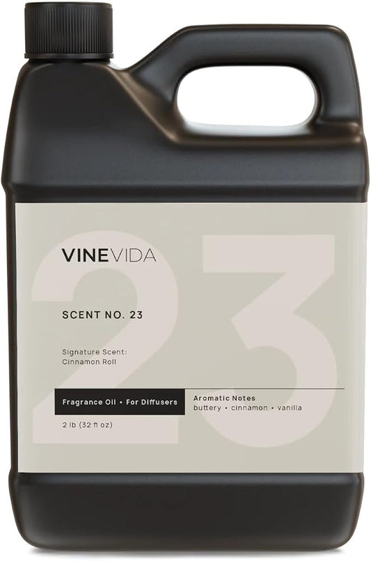 VINEVIDA [32 Fl Oz] Cinnamon Roll Fragrance Oil for Cold Air Diffusers, Essential Oils for Diffuser Oil Refill & Air Freshener Room Spray