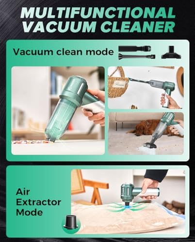 Saker Handheld Car Vacuum Cordless Portable 17000PA HL133 Olive Green