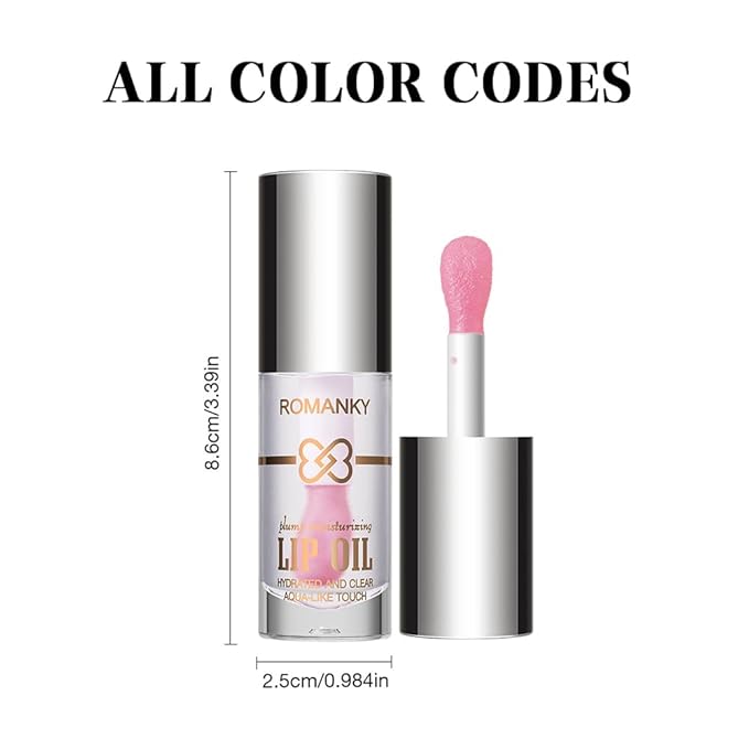 Hydrating Lip Oil, Nourishing Lip Lacquer with Non-Sticky Formula, Color Changing, 0.35 Ounce (6#, 1 Count (Pack of 1))