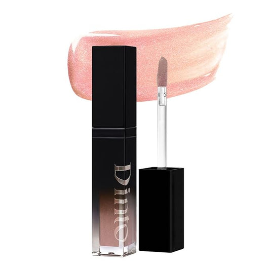 DINTO (Peter & Wendy Collection Pearl-Kissed Plumping Lip Glacé - Moisturizing Lip Gloss with Soft Pearl Shine, Lightweight Texture, Cooling Lip Treatment, Long-Lasting Hydration (126 Michael, 4ml)