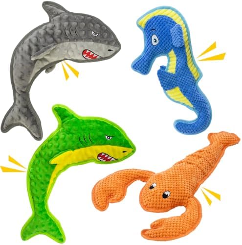 No Stuffing Dog Toys,Dog Squeak Toy for Small,Medium,Interactive Dog Toys for Large Dogs,Tug of War Toy,Puppy Teething to Keep Them Busy, Best Christmas Toys