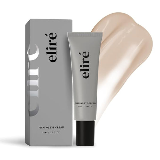 Eliré Firming Eye Cream - Instant Lift and Tightening Treatment - Arginine/Lysine Peptides + Ceramide - Reduces Fine Lines, Wrinkles, Under-Eye Bags - Lightweight, Works Under Makeup - 15ml