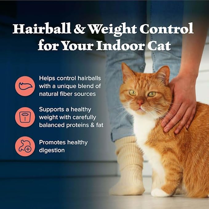 Blue Buffalo Wilderness High-Protein, Grain-Free Weight and Hairball Control Chicken Natural Dry Food for Adult Cats, 4 lbs.