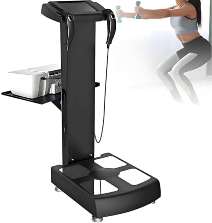 Body Composition Analysis Equipment, Body Fat Analyzer, Human Body Fat Detection Instrument Body Fat Analyzer for Muscle Mass, Visceral Fat, for Home Gym Use Black Black