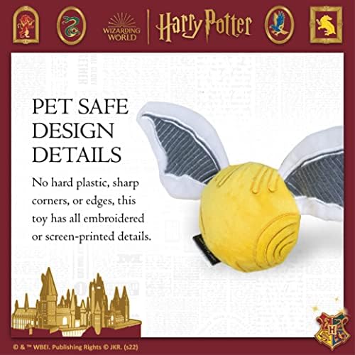 Harry Potter Golden Snitch Dog Squeaker Toy
