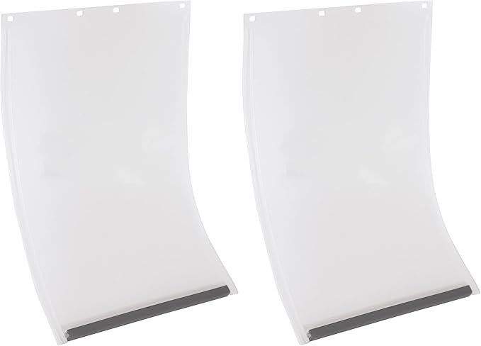 Best Pet Flap Medium Non PVC Compatible w/PetSafe PAC11-11038 - 8 1/8" x 12 7/8" Longer Lasting, Most Energy Efficient, Less Shrinkage, BPA Free (Pack of 2)