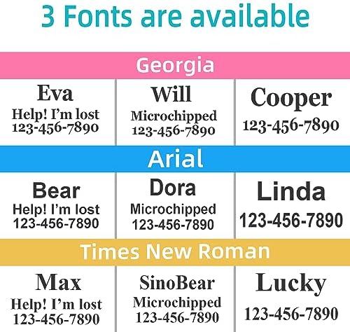 Durable Engraved Dog Collar Personalized Name Adjustable Fit (Maya)