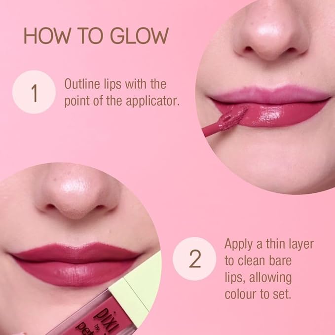 Pixi Beauty MatteLast Liquid Lip | Long-Wearing Matte Lip Color with Rosehip Oil | Hydrating & Comfortable | Precision PixiPetal Applicator | Crimson | 0.24 oz/6.9 g