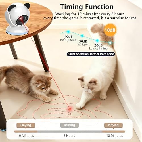 Wortade Smart Cat Laser Toys for Indoor Cats, Interactive, Rechargeable
