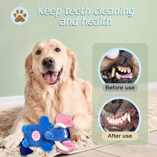 Sunset Pup Orange Elephant Snuffle Plush Squeaky Dog Toy with Crinkle Sound | Treat Dispensing | Chew-Resistant Toy for Puppy Teething & Tug of War | for Light & Moderate Chewers | Interactive Play!
