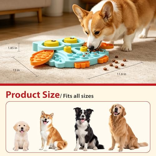 Gigwi Interactive Treat Puzzle Toy, Owl Shape 5 Difficult Levels for Pet