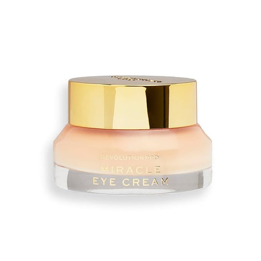 Revolution Pro Miracle Eye Cream, Hydrating & Beautifying Eye Cream, Helps Dark Circles & Fine Lines with Vitamin C & Squalene, 0.5 oz