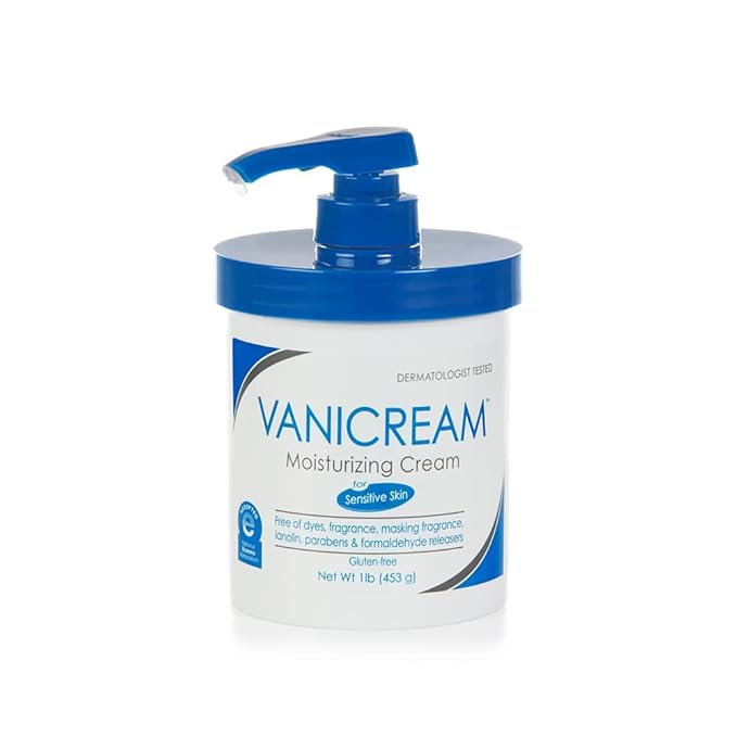 Vanicream Moisturizing Skin Cream for Sensitive Skin with Pump Dispenser - 16 oz, Pack of 2