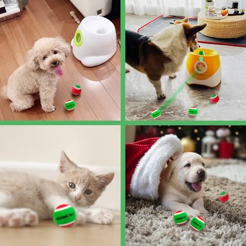 X-Small Dog Tennis Balls Dog Toys Ball 1.5" Pack of 12, Fit Ball Launchers,Dog Toys