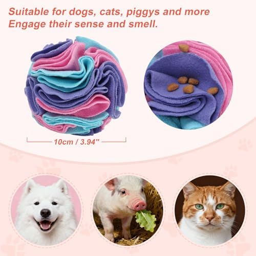 Snuffle Ball for Dogs, Interactive Dog Toys, Blue, Small