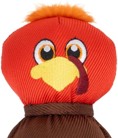 KONG Thanksgiving Wubba Turkey Large 2 Pack – Durable Interactive Tug & Toss Dog Toy