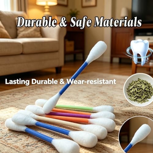 Giant Cotton Swabs Cat Toys with Catnip 6 Pk (E)