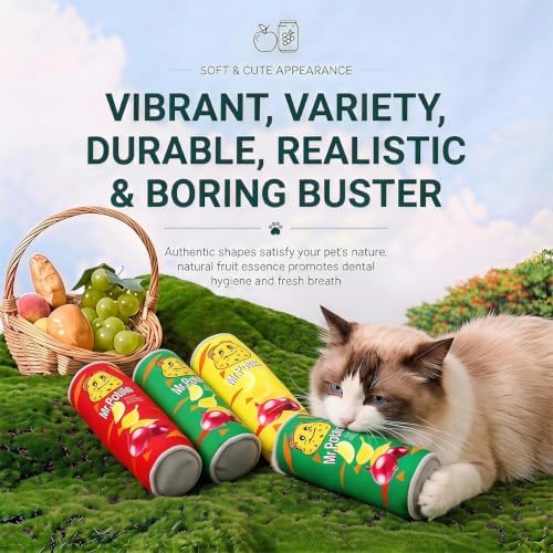Cookies Beer Cola Whisky Orange-Juice Chips Stylish Squeaky Toys for Aggressive Chewers, Durable Squeak for Puppy Teething, Interactive Plush for Boredom and Anxiety Relief(Chips)