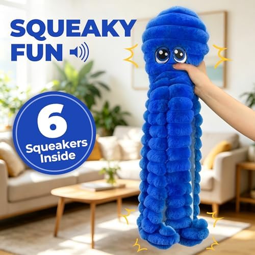 PrimePets Squeaky Dog Toys for Large Dogs, 27" Extra Large Octopus Dog Toy