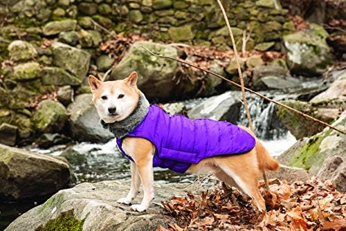 Dog Gone Smart Hemlock Puffy Dog Jacket, Indigo, 12"