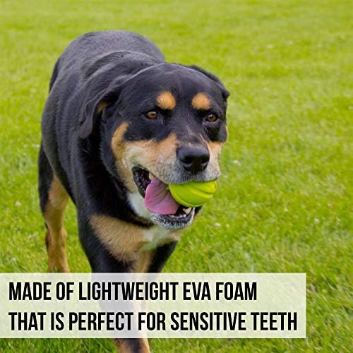 Hyper Pet Fetching Dog Toys - Throwing Ball Dog Toy Made with EVA Foam - Lightweight & Floats on Water,Green