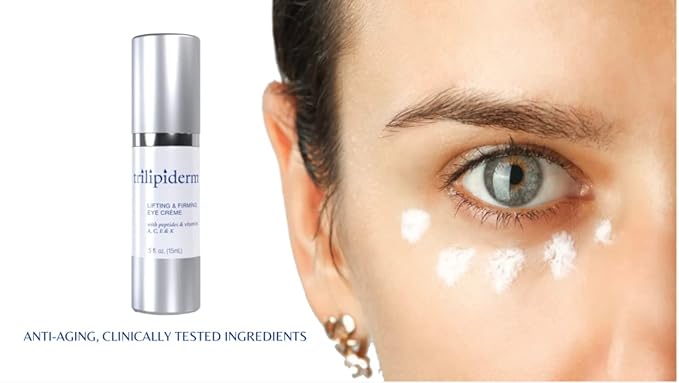 Trilipiderm Natural Lifting & Firming Eye Creme Hydrating, Healthy Eye Treatment for Fine Lines