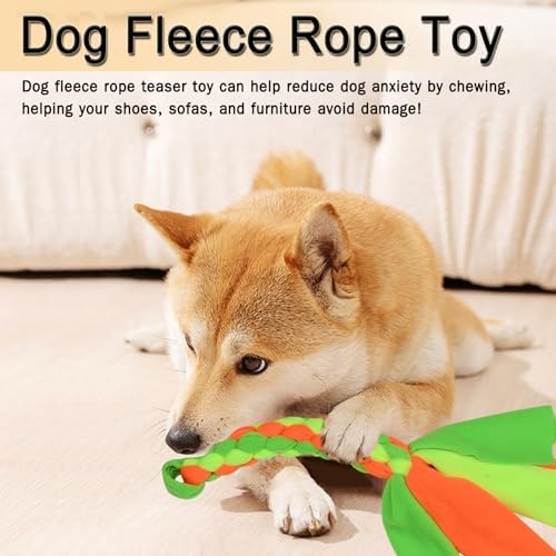 2 Pack Dog Fleece Rope Toy, Flirt Pole Replacement Toys