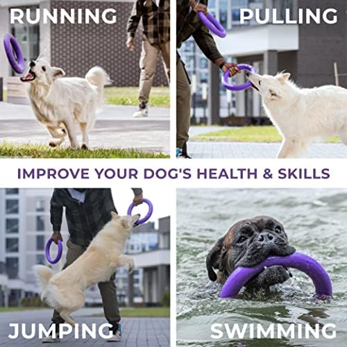 COLLAR Puller Dog Toy Ring for Small Medium Large Dogs Fetch Floating Disc