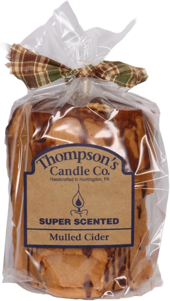Thompson's Candle Co. Mulled Cider Pillar Candles Med.