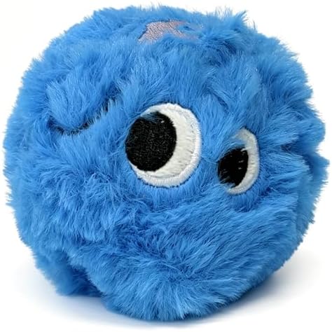 Squeaky Plush Ball Dog Toys for Small Medium Dogs, 3'' Soft Fuzz Ball