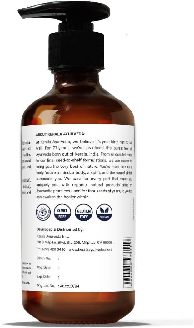 Kerala Ayurveda Phyto Hydration Body Oil (Pinda thailam) - Ayurvedic Massage Oil for Body - Calms Joints, Soothes Skin, Maintains Normal Hydration of Skin & Pacifies Vata and Pitta, 6.8 Fl Oz