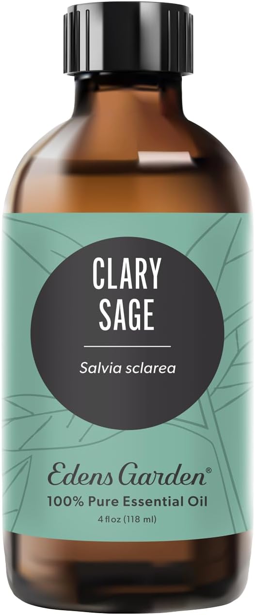 Edens Garden Clary Sage Essential Oil- 100% Pure Premium Grade, Undiluted, Natural, Therapeutic, Aromatherapy, The Best for Diffuser, Skin, Humidifiers, Kid Safe 118 ml (4 fl oz)
