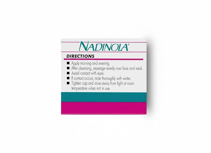 Nadinola Moisturizing Skin Tone Cream with Niacinamide and Hexylresorcinol 2.25 Oz