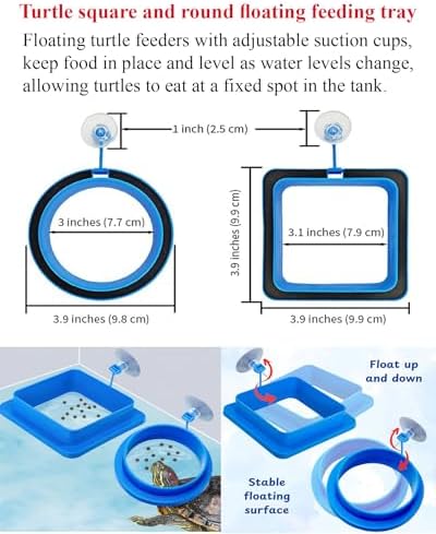 14PCS Aquatic Turtle Tank Accessories Set – Interactive Treat Balls, Floating Feeders & Enrichment Toys for Aquatic Turtles and Tortoises, Turtle Tank Decor