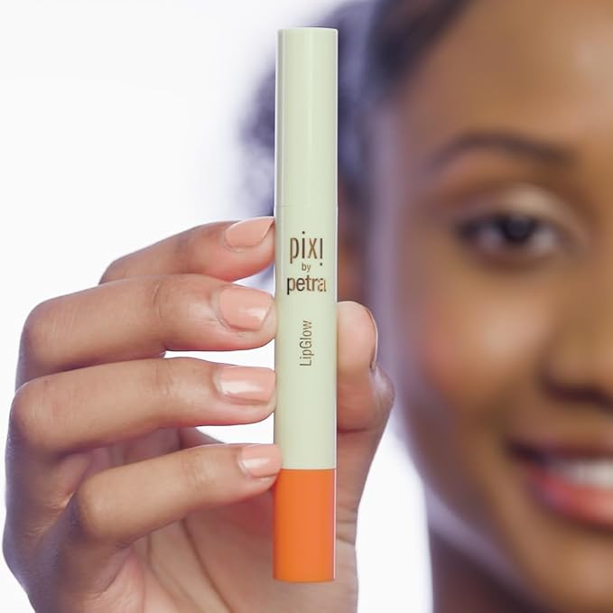 Pixi LipGlow | Sheer, Buildable Colour Lip Balm with Glossy Finish | Hydrating & Nourishing Formula for Everyday Wear | Mirror-Free Application | Ruby | 0.05 oz/ 1.5g