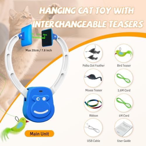 Door Frame Cat Toy for Indoor Cats, Automatic Hanging Toy