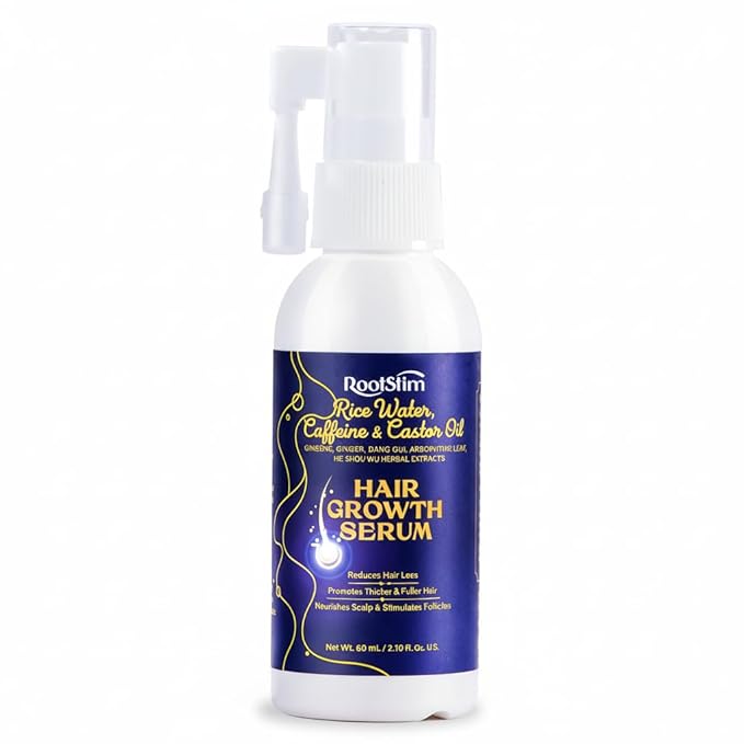 Hair Growth Serum for Men & Women, Hair Growth Spray, Rice Water & Biotin & Caffeine - Hair Oils for Hair Growth -Longer, Fuller Hair