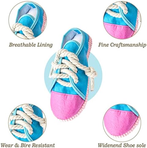 IFOYO Squeaky Dog Chew Toy, Mini Sneaker Interactive Toy for Small Dogs