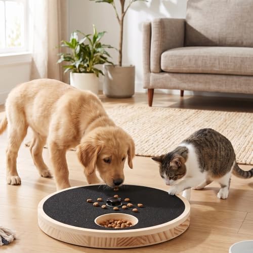 Asixxsix Dog Nail Scratch Board with Treat Box, 11.61 x 1.38 inch