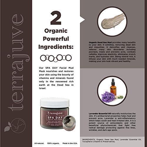 Terrajuve Plump it Eye and Face Anti Aging Moisturizer Cream (2 Oz) plus Dead Sea Mud Treatment (2 Oz) in Organza Bag Pure, Organic, All Natural, Made in USA Gift – Mother's Day Gift for Mom