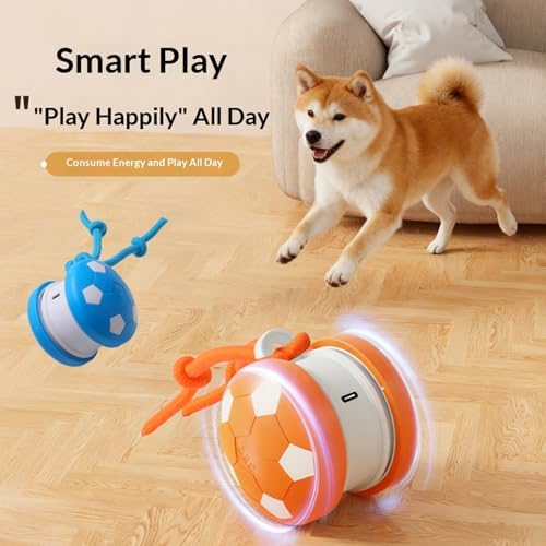 Interactive Dog Toys Dog Ball,Automatic Rolling and Bouncing Moving Dog Toy